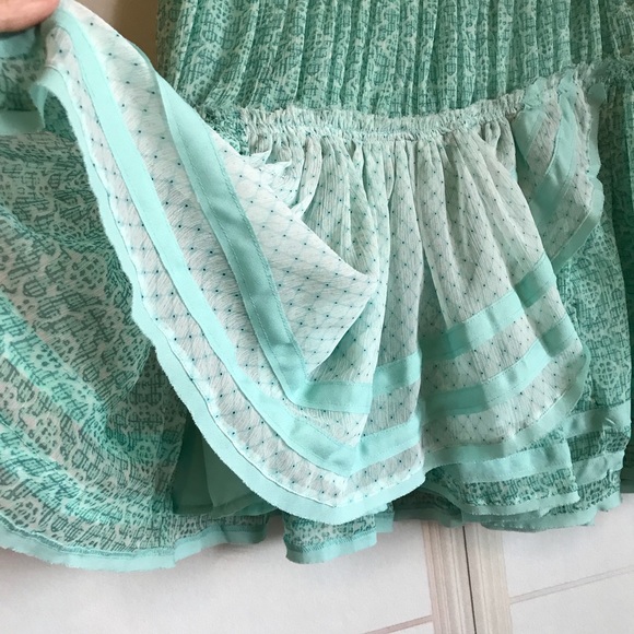 FREE PEOPLE Ruffle Boho Skater Skirt - Picture 6 of 8